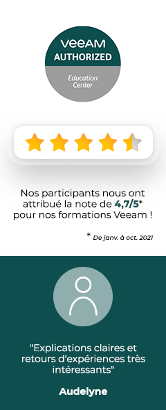 Satisfaction formations certifiantes Veeam