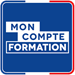 Logo moncompteformation fond bleu