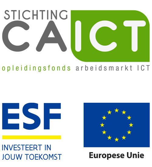CA-ICT en ESF logo's